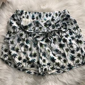 🌴 Palm Tree Flowy Tie Shorts